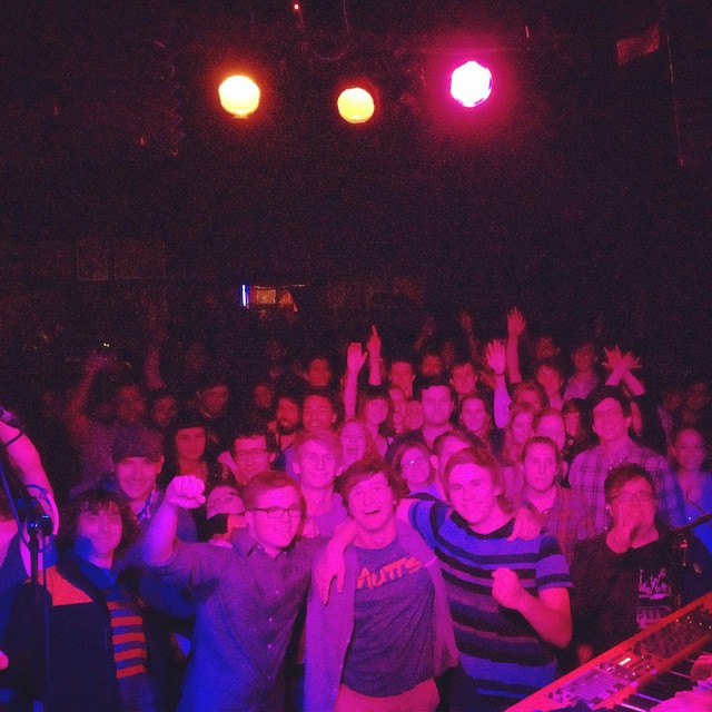 photo of the audience at our sold out Madison show at the Frequency